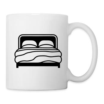 Lit deux place - Mug blanc - blanc - Droite