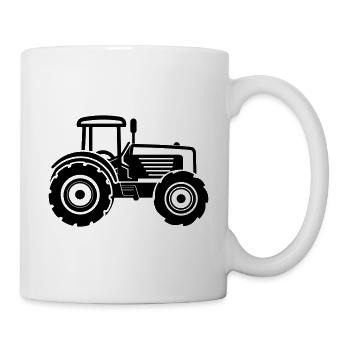 Traktor - Tasse - Weiß - Rechts