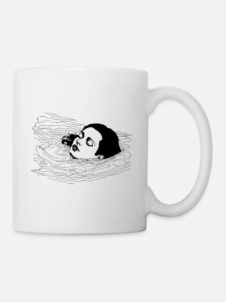 Woman in Water - Tasse - Weiß