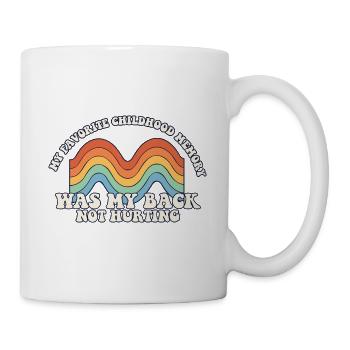 Funny Old People Meme My Favorite Childhood - Mug - white - Right