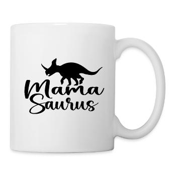 Mamasaurus Rex Dinosaurier - Geschenk zum Muttertag - Tasse - Weiß - Rechts