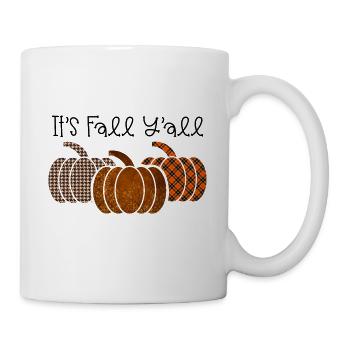 Herbst Kürbis It's Fall Y'all - Tasse - Weiß - Rechts