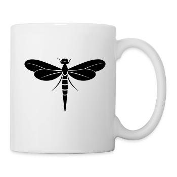 Libelle - Tasse - Weiß - Rechts