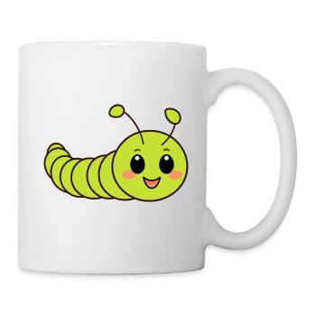 Raupen Insektenliebe Kleine Raupe - Tasse - Weiß - Rechts