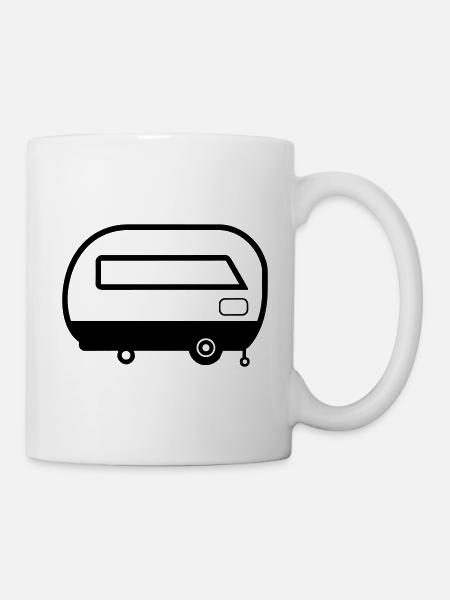 Kleiner Wohnwagen - Tasse - Weiß