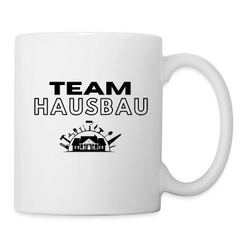 Team Hausbau - Tasse - Weiß - Rechts