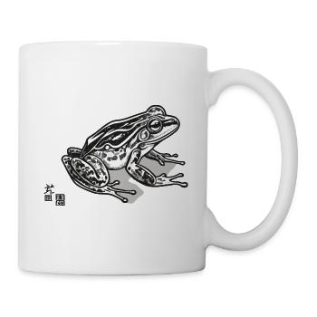 Vintage Ukiyo-E Frog Retro Japan Style - Mug - white - Right