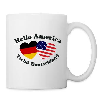 The emigrants in America - Mug - white - Right