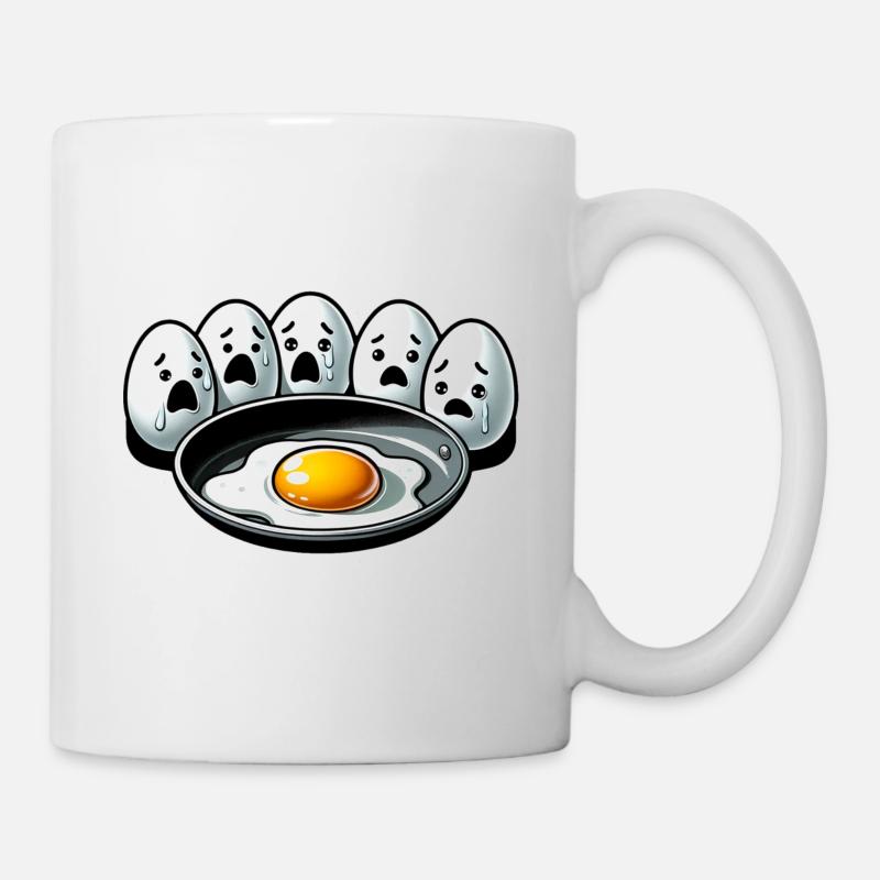 Eier Spiegelei Oster Meme - Tasse - Weiß