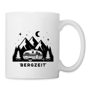 Bergzeit Camper und Sternenhimmel - Tasse - Weiß - Rechts