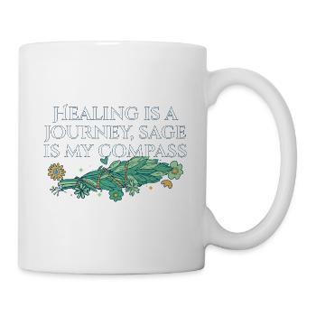Healing Is A Journey Sage Is My Compass Smudge - Mug - white - Right