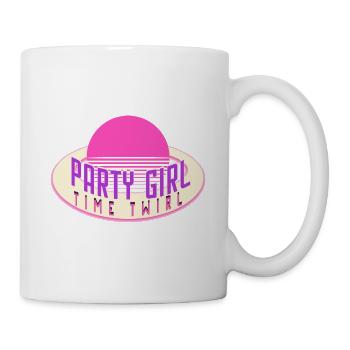 Dancing Queen Girl Retro Party Disco Music Dancer - Mug blanc - blanc - Droite