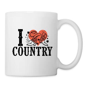 I like country music - Mug - white - Right