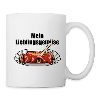 Currywurst - Mein Lieblingsgemüse - Fast Food - Tasse - Weiß - Rechts