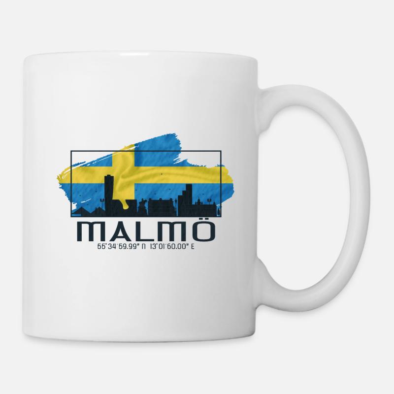 Malmö ist immer eine gute Idee - Tasse - Weiß
