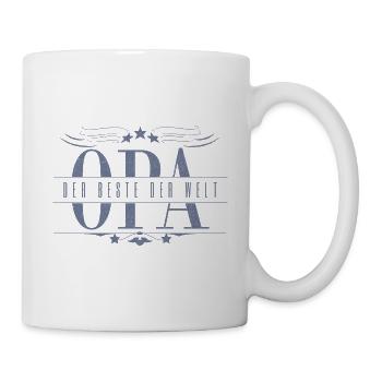 Opa der beste der Welt Geschenk zum Geburtstag - Tasse - Weiß - Rechts