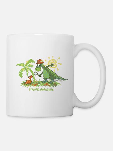 Investigatosaurus - Tasse - Weiß