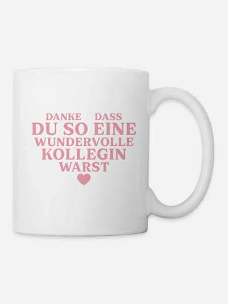 Beste Kollegin Abschiedsgeschenk Jobwechsel - Tasse - Weiß