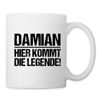 Vorname Damian - Tasse - Weiß - Rechts