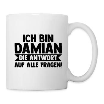 First name Damian - Mug - white - Right