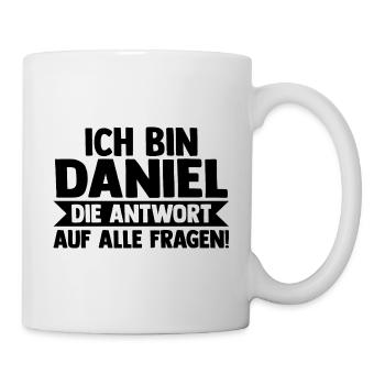 Prénom Daniel - Mug blanc - blanc - Droite