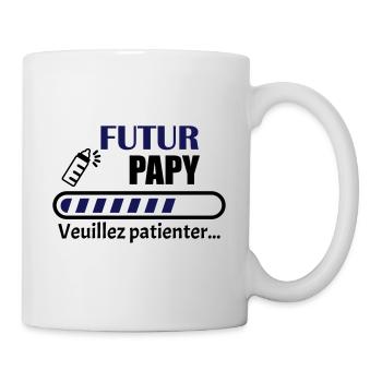 futur papy, bientot grand-père, annonce grossesse - Mug blanc - blanc - Droite