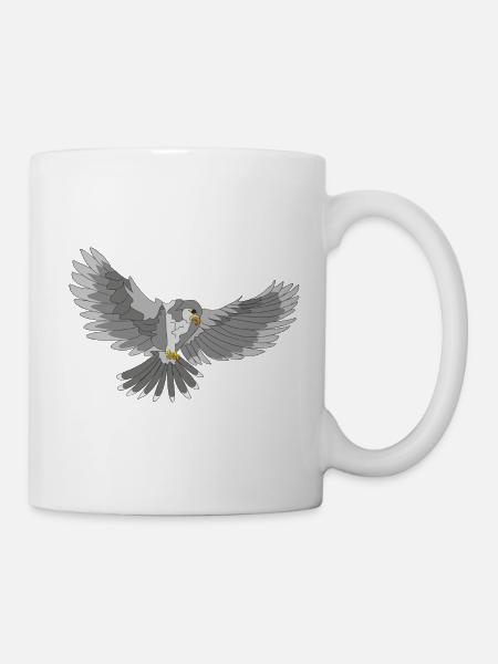 Greifvogel - Tasse - Weiß