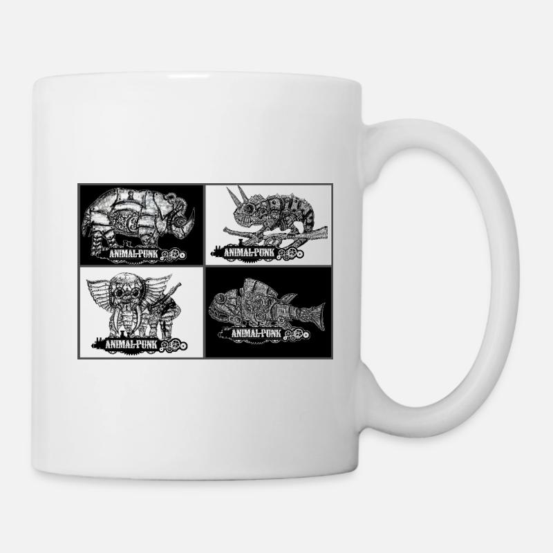 Animals SteamPunk AnimalPunk - Mug - white