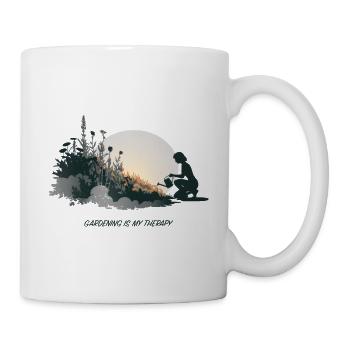 Gardening is My Therapy – Nature & Relaxation - Mug - white - Right