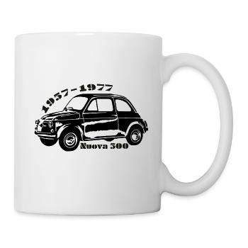 500 Nuova schwarz - Tasse - Weiß - Rechts