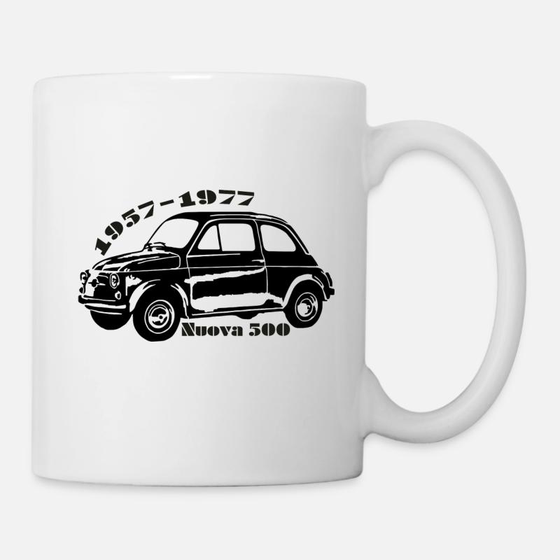 500 Nuova schwarz - Tasse - Weiß