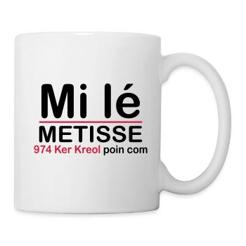 Mi lé METISSE - Mug blanc - blanc - Droite