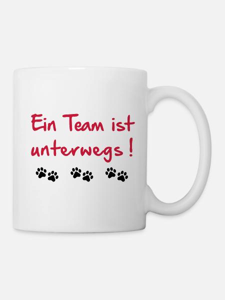 Team ist unterwegs - Tasse - Weiß