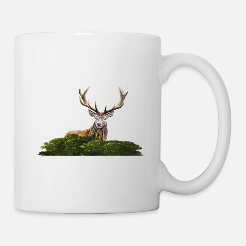 Cerf - Mug blanc - blanc