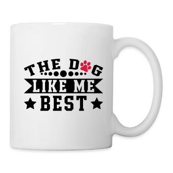The Dog Like Me Best - Mug - white - Right
