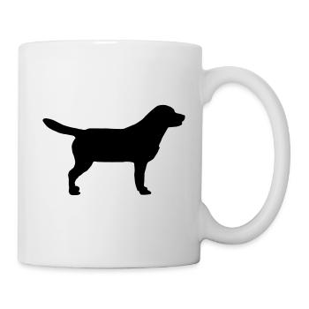Labrador Hund süß Hundemama Hundepapa geschenk - Tasse - Weiß - Rechts