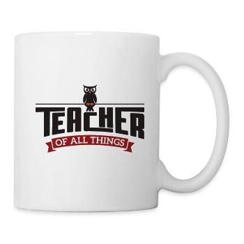 Enseignant de tout cadeau - Mug blanc - blanc - Droite