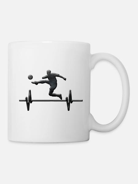 Fussball Ball Mannschaft Trainer - Tasse - Weiß