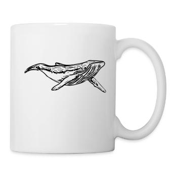 Wal - Tasse - Weiß - Rechts