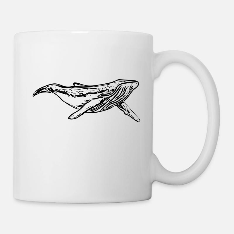 baleine - Mug blanc - blanc
