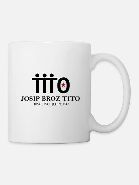 Josip Broz Tito - Bratstvo i Jedinstvo (b) - Tasse - Weiß