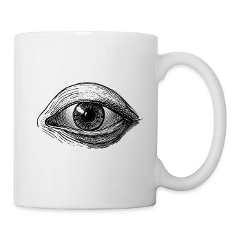 L'oeil qui voit - Var. II - Mug blanc - blanc - Droite