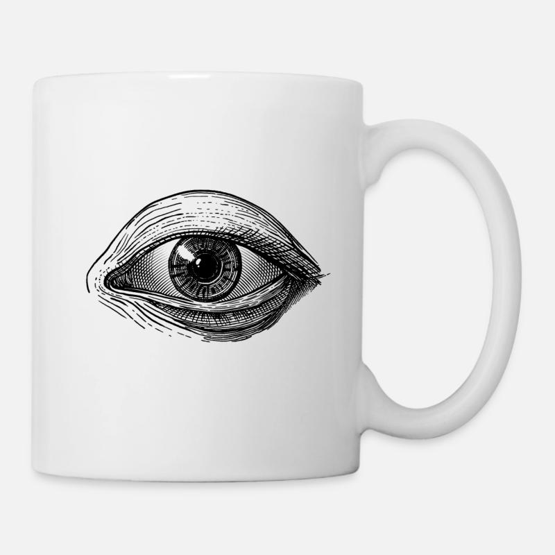 Das sehende Auge -- Var. II - Tasse - Weiß