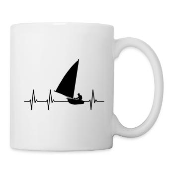 Heartbeat Sailing Sailing Sailor Sailor Heartbeat - Mug - white - Right