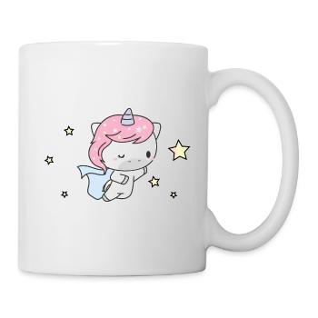 super-héros de licorne mignon - Mug blanc - blanc - Droite