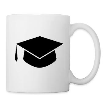 Doktorhut Bachelor Master Abi Abitur Abschluss Hut - Tasse - Weiß - Rechts