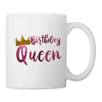 Anniversaire reine cadeau fille anniversaire - Mug blanc - blanc - Droite