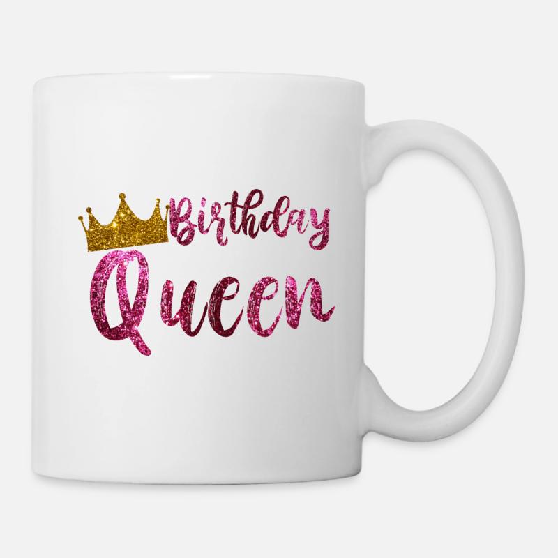 Birthday Queen Geschenk Mädchen Geburtstag - Tasse - Weiß