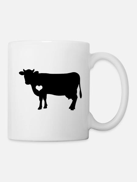 Kuh Kühe Bauernhof Landwirtschaft Geschenk - Tasse - Weiß
