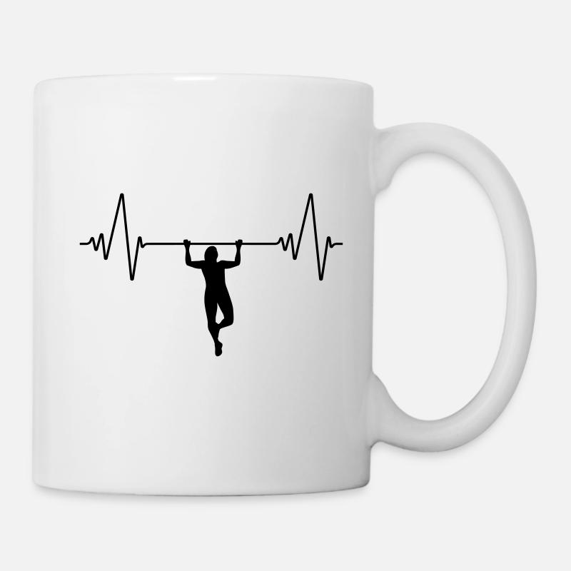Pull Ups Heartbeat | Heartbeat pull ups - Mug - white